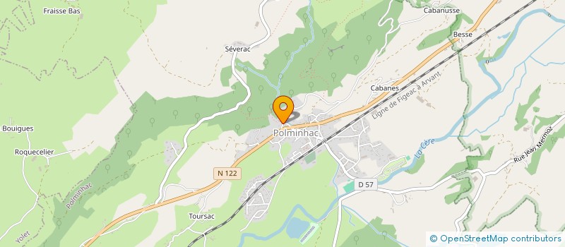 localisation de l'entreprise MADAME ANNE FOUCHARD à POLMINHAC