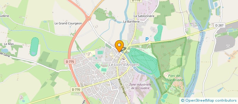 localisation de l'entreprise MADAME ANNE FOUCHE  LE LION D'ANGERS