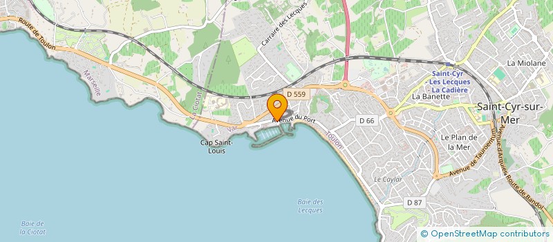 localisation de l'entreprise MADAME ANNE FOUQUET à SAINT-CYR-SUR-MER