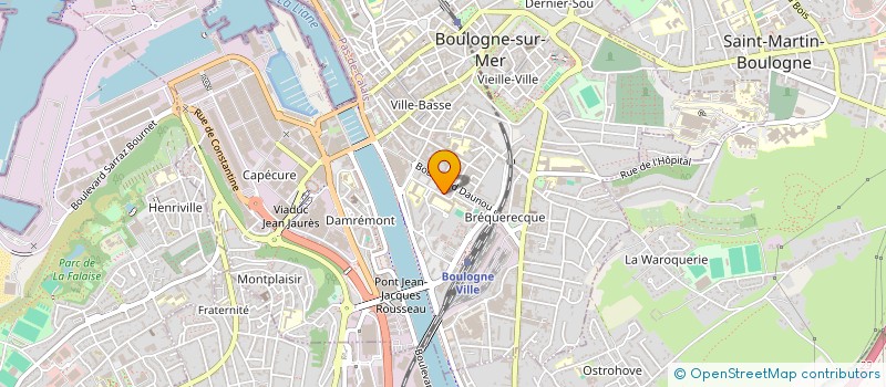 localisation de l'entreprise MADAME ANNE FOURCROY  BOULOGNE-SUR-MER