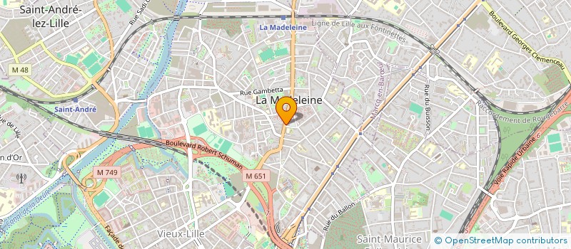 localisation de l'entreprise MADAME ANNE FOURMI à LA MADELEINE