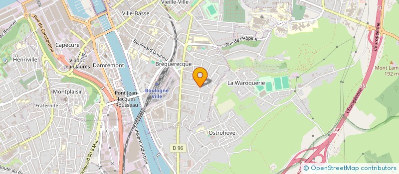 localisation de l'entreprise MADAME ANNE FOURNIERHODENT à BOULOGNE-SUR-MER