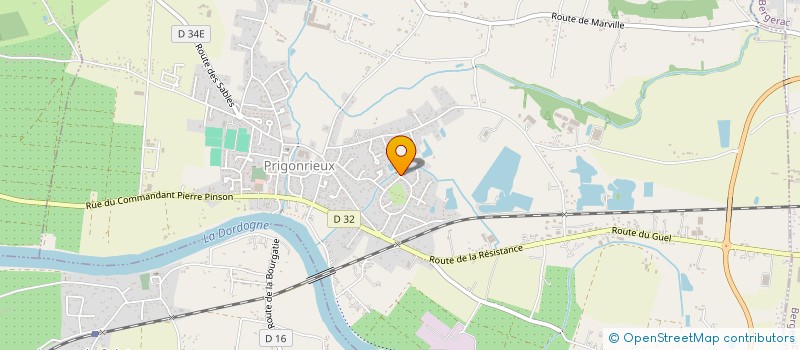 localisation de l'entreprise MADAME ANNE FOURREL DE FRETTES  PRIGONRIEUX