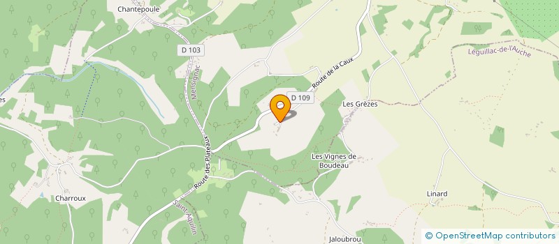 localisation de l'entreprise MADAME ANNE FRADIN  MENSIGNAC