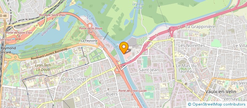 localisation de l'entreprise MADAME ANNE FRAIOLI  VILLEURBANNE