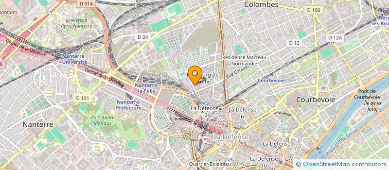 localisation de l'entreprise MADAME ANNE-FRANCE ABADIE à COURBEVOIE