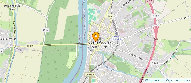 localisation de l'entreprise MADAME ANNE-FRANCE BOTTE à COSNE-COURS-SUR-LOIRE