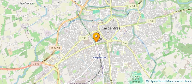 localisation de l'entreprise MADAME ANNE-FRANCE BREUILLOT  CARPENTRAS