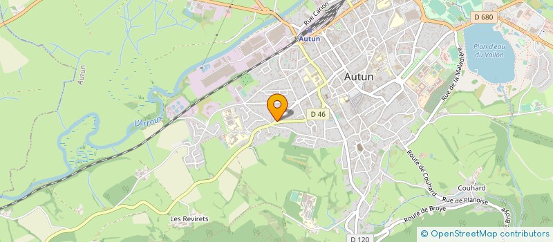 localisation de l'entreprise MADAME ANNE-FRANCE CORON  AUTUN