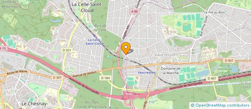 localisation de l'entreprise MADAME ANNE FRANCE MAREINE  VAUCRESSON