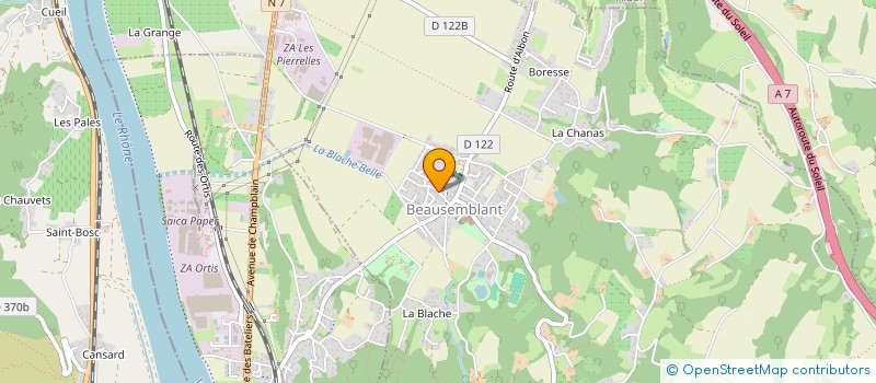 localisation de l'entreprise MADAME ANNE FRANCINE MISZTAL  BEAUSEMBLANT