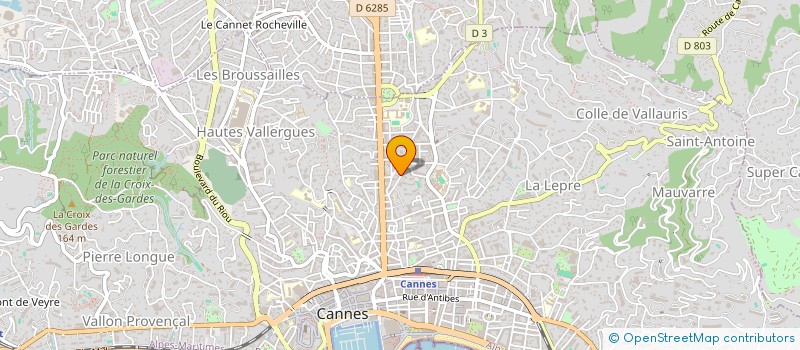 localisation de l'entreprise MADAME ANNE-FRANCOISE BENESSIANO  CANNES