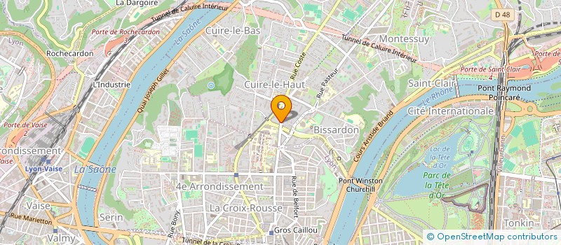 localisation de l'entreprise MADAME ANNE-FRANCOISE GRANGE  CALUIRE-ET-CUIRE