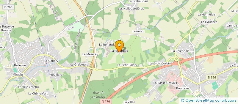 localisation de l'entreprise MADAME ANNE-FRANCOISE HULBERT  PLOUER-SUR-RANCE