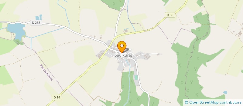 localisation de l'entreprise MADAME ANNE-FRANCOISE MONGIN  SAULXURES