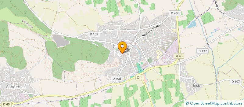 localisation de l'entreprise MADAME ANNE FRANCOISE PERIVIER  CALVISSON