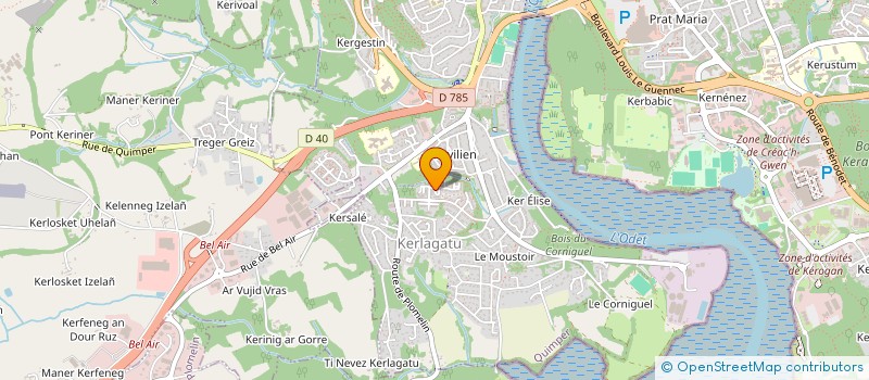 localisation de l'entreprise MADAME ANNE-FRANCOISE ROBIC à QUIMPER