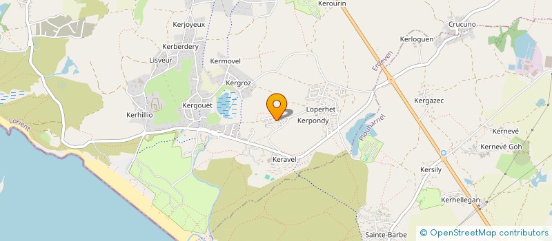 localisation de l'entreprise MADAME ANNE-FRANCOISE ROUVRAY  ERDEVEN