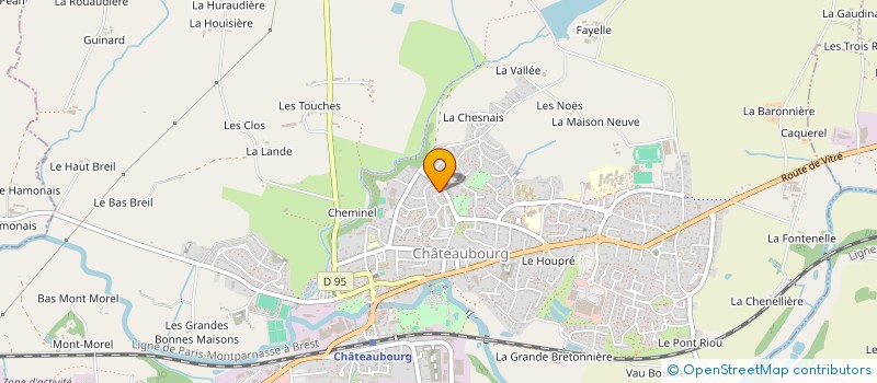 localisation de l'entreprise MADAME ANNE-FRANCOISE SABIN à CHATEAUBOURG