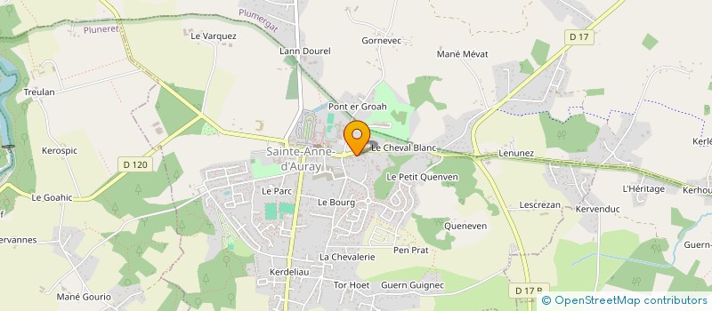localisation de l'entreprise MADAME ANNE FRANEY à SAINTE-ANNE-D'AURAY