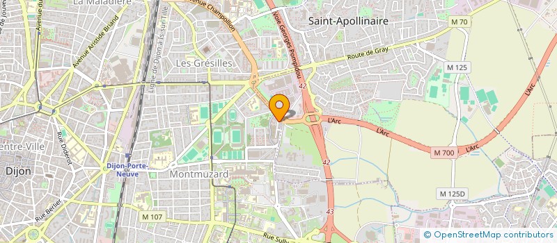 localisation de l'entreprise MADAME ANNE FRANQUIN à DIJON