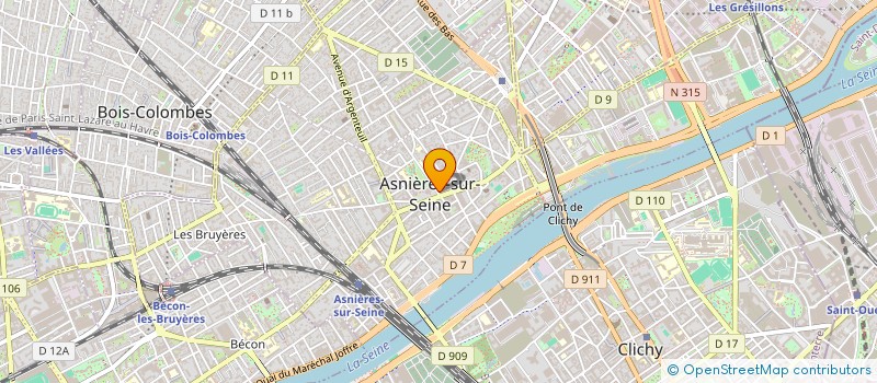 localisation de l'entreprise MADAME ANNE FRANTZ DE MONCLAR à ASNIERES-SUR-SEINE