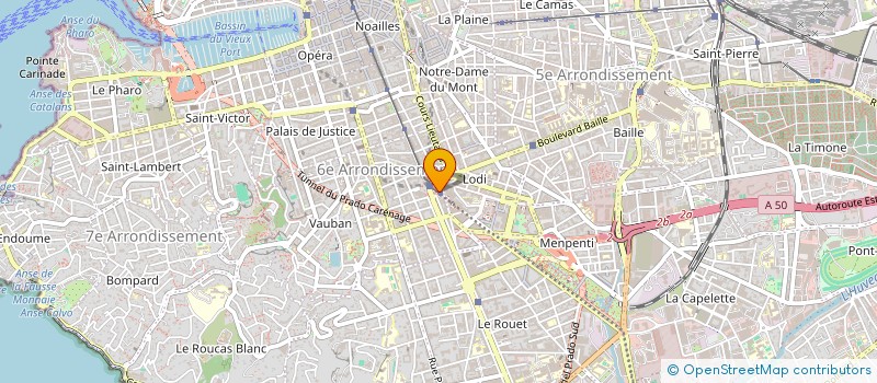 localisation de l'entreprise MADAME ANNE FRATICELLI à MARSEILLE