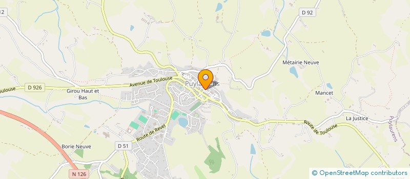 localisation de l'entreprise MADAME ANNE FREDERICQ  PUYLAURENS