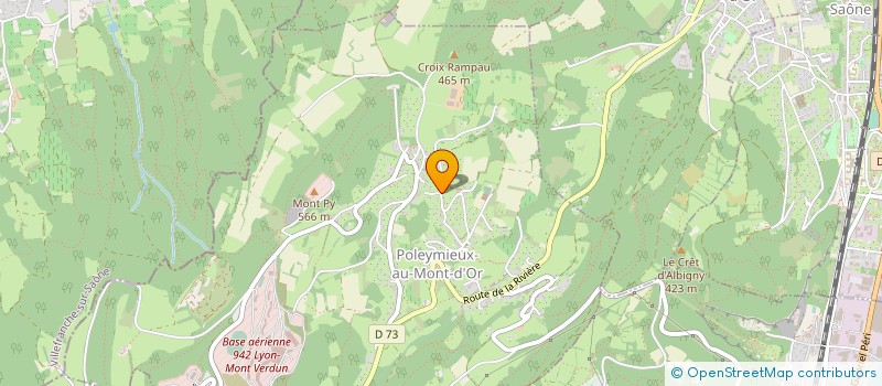 localisation de l'entreprise MADAME ANNE-FREDERIQUE ODIN  POLEYMIEUX-AU-MONT-D'OR