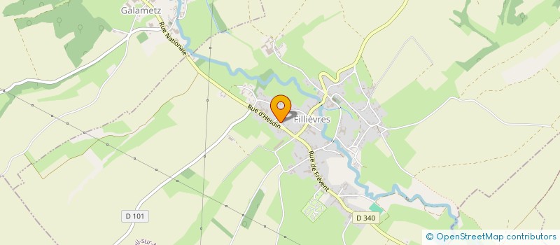 localisation de l'entreprise MADAME ANNE FRELIER  FILLIEVRES