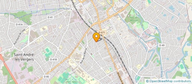 localisation de l'entreprise MADAME ANNE FRETEY  TROYES
