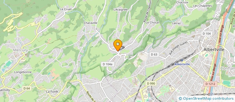 localisation de l'entreprise MADAME ANNE FRISON-ROCHE  MERCURY