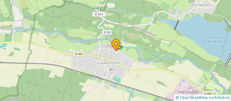 localisation de l'entreprise MADAME ANNE FROELIGER  GUEWENHEIM