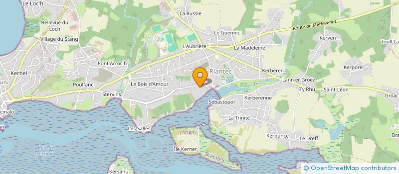 localisation de l'entreprise MADAME ANNE FROMENTIN  RIANTEC