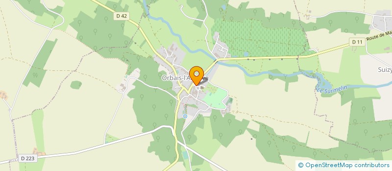 localisation de l'entreprise MADAME ANNE FURJOT  ORBAIS-L'ABBAYE