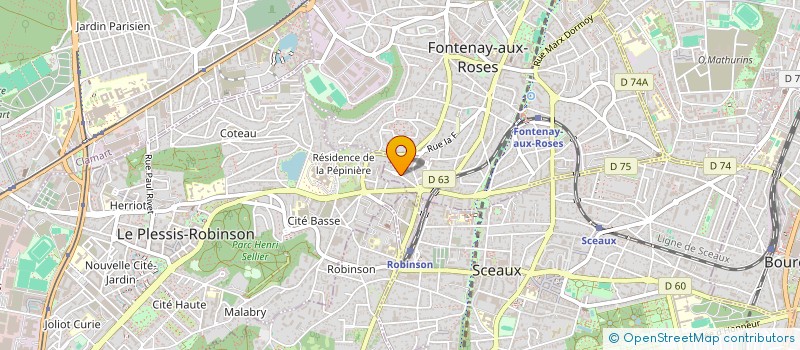 localisation de l'entreprise MADAME ANNE GABRIELLE MARIE PODEUR à FONTENAY-AUX-ROSES