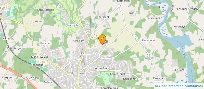 localisation de l'entreprise MADAME ANNE GAELLE BATHANY  QUEVEN