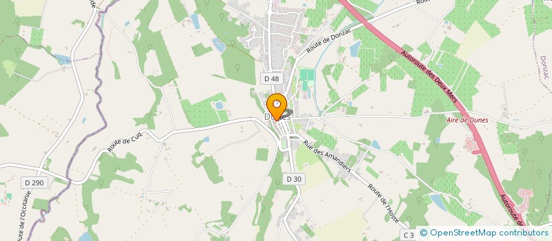 localisation de l'entreprise MADAME ANNE GAELLE CARRIERE  DUNES