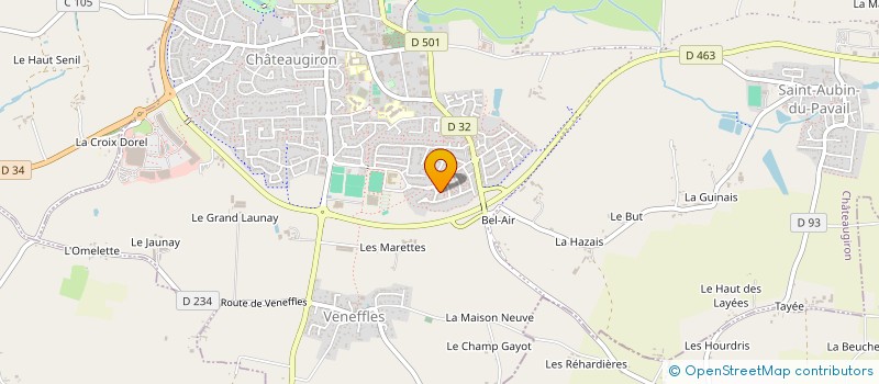 localisation de l'entreprise MADAME ANNE GAELLE COMBOT  CHATEAUGIRON