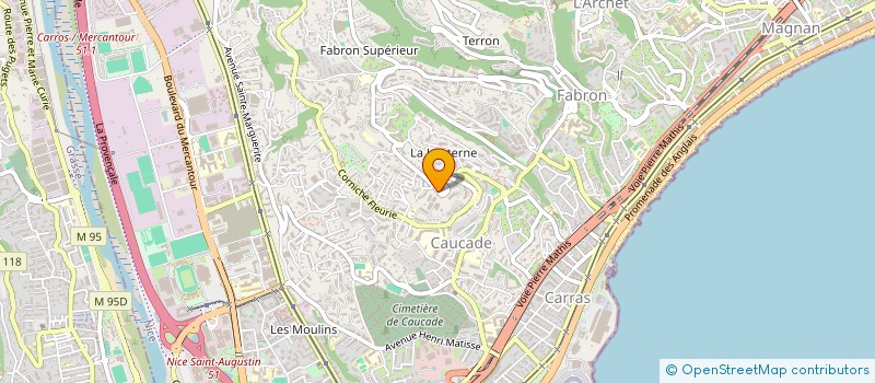 localisation de l'entreprise MADAME ANNE-GAELLE COMBREDET à NICE
