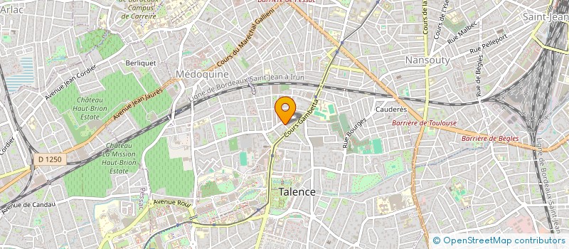 localisation de l'entreprise MADAME ANNE GAELLE DEHERY  TALENCE