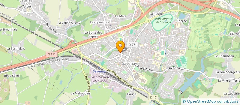 localisation de l'entreprise MADAME ANNE-GAELLE DENIS  SAVENAY