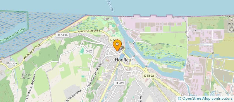 localisation de l'entreprise MADAME ANNE GAELLE GUYADER  HONFLEUR