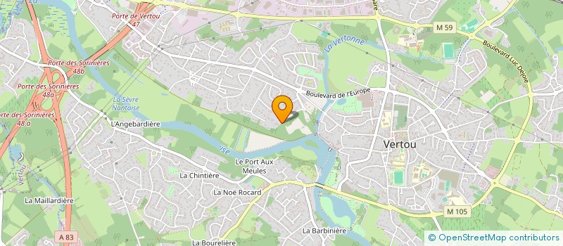 localisation de l'entreprise MADAME ANNE GAELLE HOAREAU  VERTOU