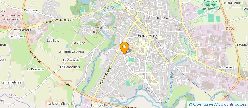 localisation de l'entreprise MADAME ANNE-GAELLE LE GALLOU  FOUGERES