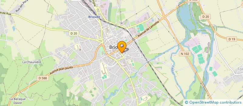 localisation de l'entreprise MADAME ANNE GAELLE MEQRANE  BRIOUDE