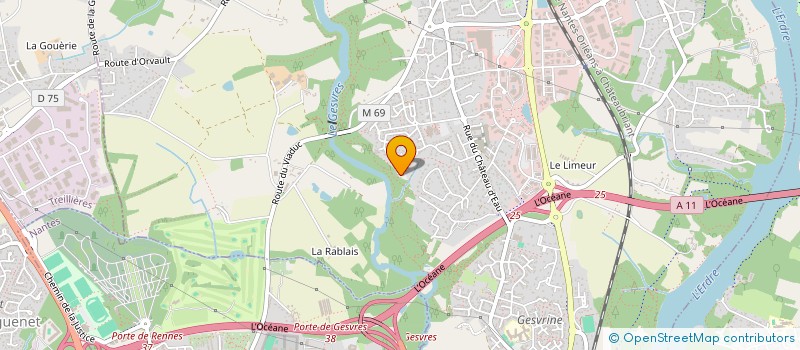 localisation de l'entreprise MADAME ANNE GAELLE NIEDUZIAK à LA CHAPELLE-SUR-ERDRE