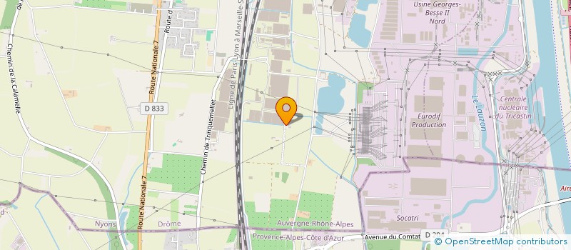 localisation de l'entreprise MADAME ANNE-GAELLE ROUGON  PIERRELATTE