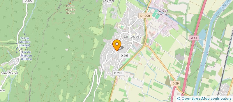 localisation de l'entreprise MADAME ANNE GALLIC  LE TOUVET