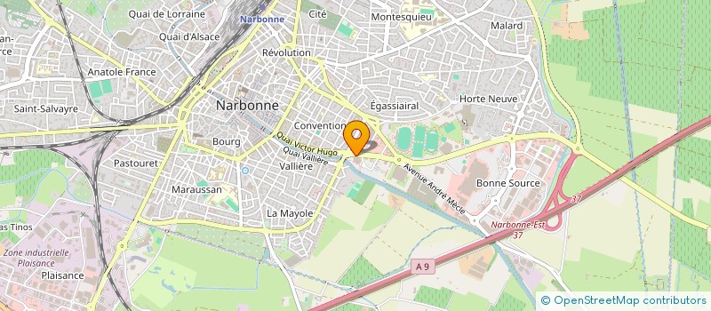 localisation de l'entreprise MADAME ANNE GALY à NARBONNE